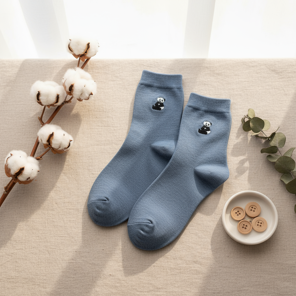 Chaussettes Panda Brodé | Design e regali originali