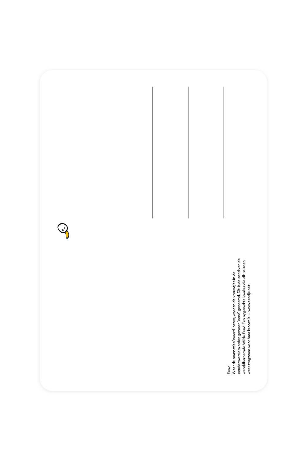Carte postale avec Canard colvert - La femme | Design-lahjat ja sisustustuotteet