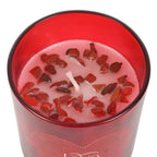 Bougie en cristaux Rouge Jaspe parfum framboise « Love Potion » pour la Saint-Valentin
