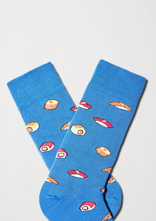 BeJapan Sushi - Chaussettes 100 % coton biologique: Azul / 41/46