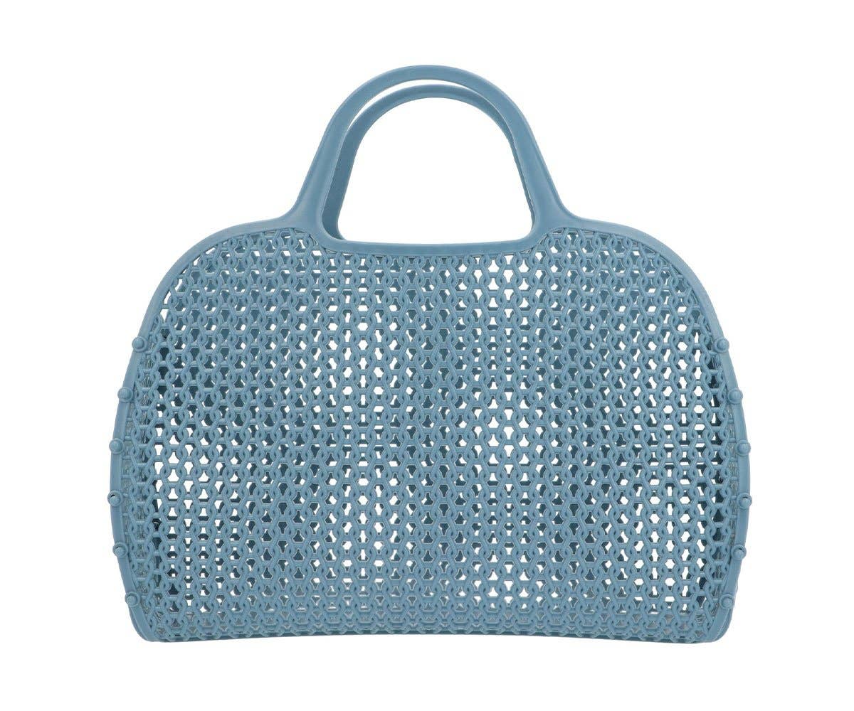 Blue vintage retro bag