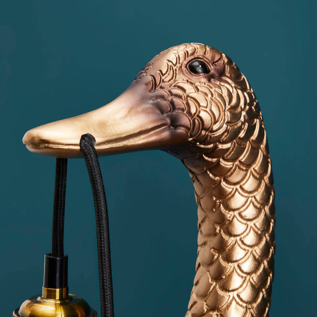 Enten-Wandleuchte „Sohn einer Ente“ Gold