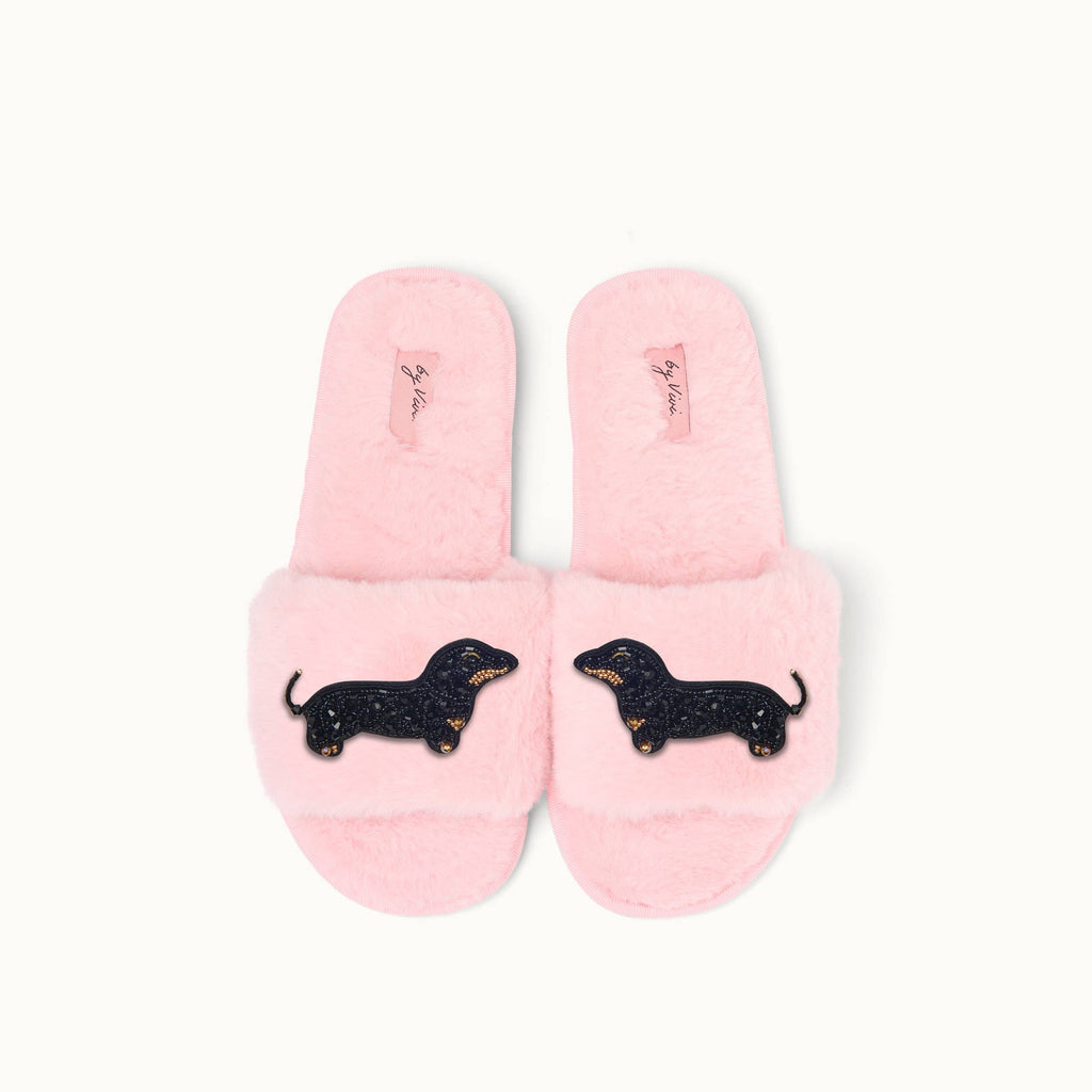 Pair of slippers pins - Dachshund