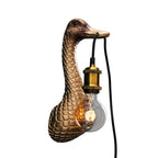 Enten-Wandleuchte „Sohn einer Ente“ Gold