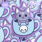 autocollant chat black meowgic nikury 