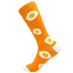 chaussettes oranges oeuf au plat mrcol