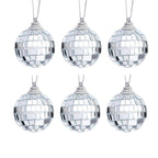Mini Boule de Noël à facettes 6-Pack