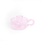 Bougeoir Classique Cristal Rose S2 Helio Ferretti Vue 3