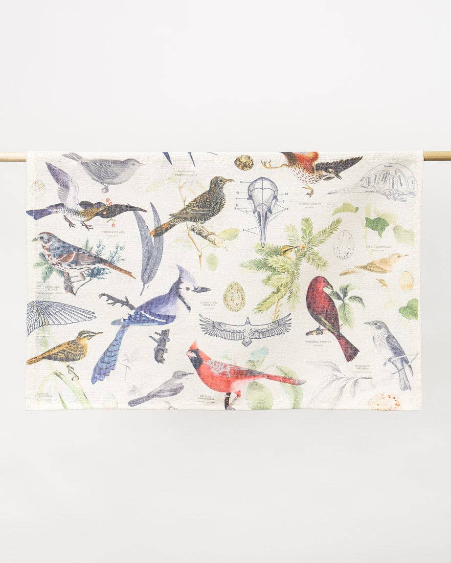 Oggetto regalo di design – Torchon Oiseaux – produit scientifique Cognitive Surplus EU, vue 3