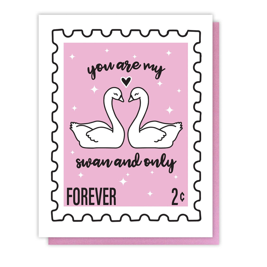 Carte Cygnes Amoureux | Designproducten en originele cadeaus