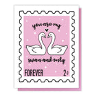 Carte Cygnes Amoureux | Designproducten en originele cadeaus