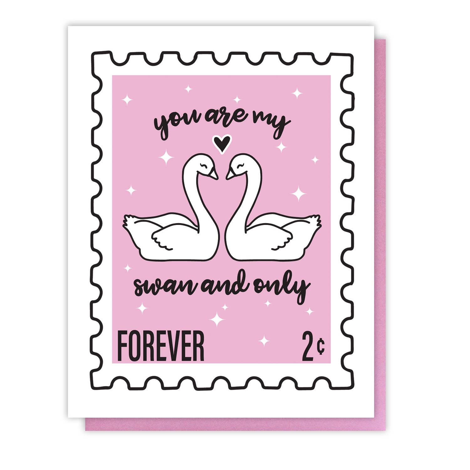 Carte Cygnes Amoureux | Designproducten en originele cadeaus