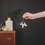 Regalo de diseño – boule de noel ballon chien blanc 