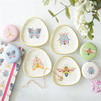 Vide-poches floral coccinelle