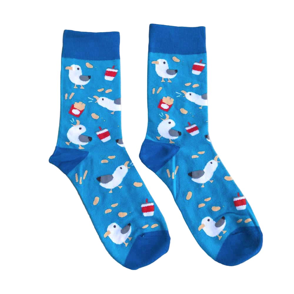 Chaussettes - Mouettes et snacks | Design e regali originali