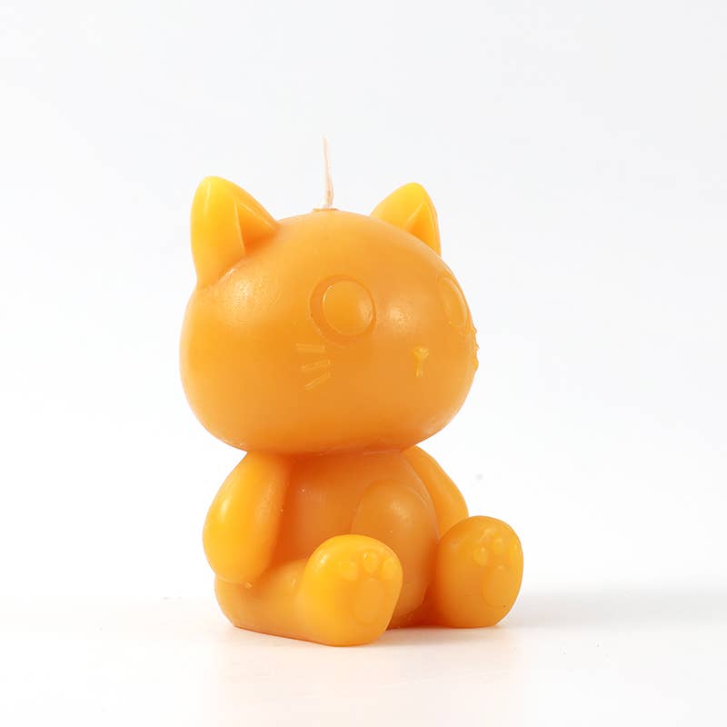 Bougie Chat Jaune