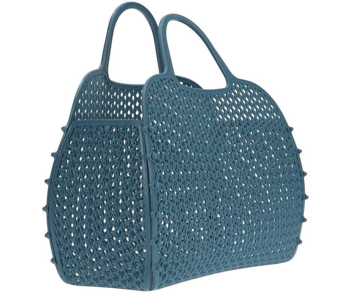 Oggetto regalo di design – sac retro vintage bleu sarcelle monneka 