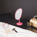 Miroir de maquillage - Rond - Rose - 16,5x12x31,5cm | Design-lahjat ja sisustustuotteet