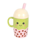 Kawaii Bubble Tea Tumbler with Lid