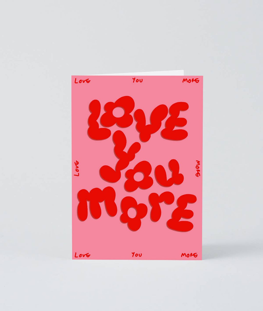 Carte de vœux “Love You More” | Design e regali originali