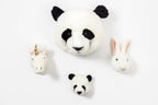 Mini Décoration Murale Peluche Têtes d'Animaux : Coffret - Wild & Soft