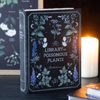 Boîte de rangement en forme de livre gothique de la bibliothèque des plantes vénéneuses