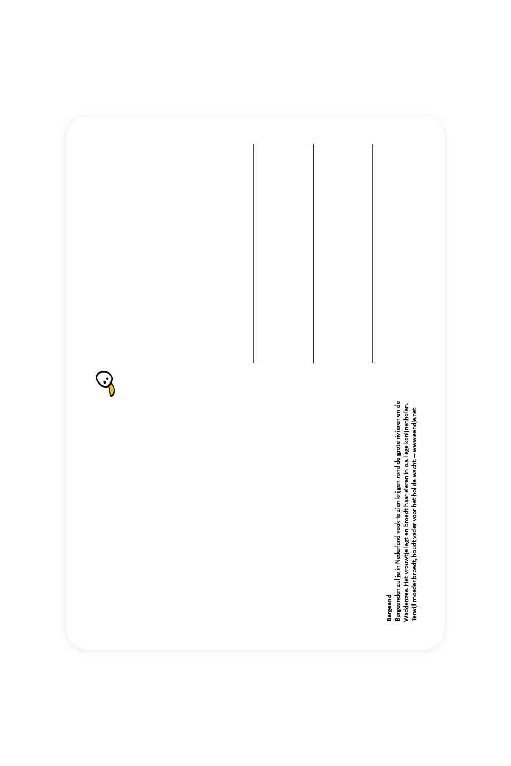 Postkarte mit Brandgans