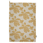 Woodland tea towel - ochre leaf
