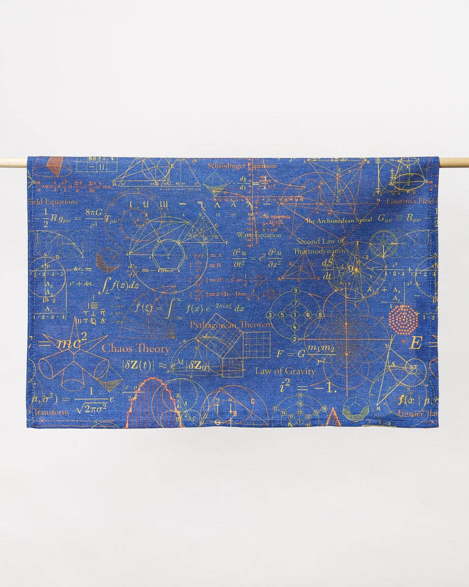 Oggetto regalo di design – Torchon "Équations Qui Ont Changé le Monde" – produit scientifique Cognitive Surplus EU, vue 2