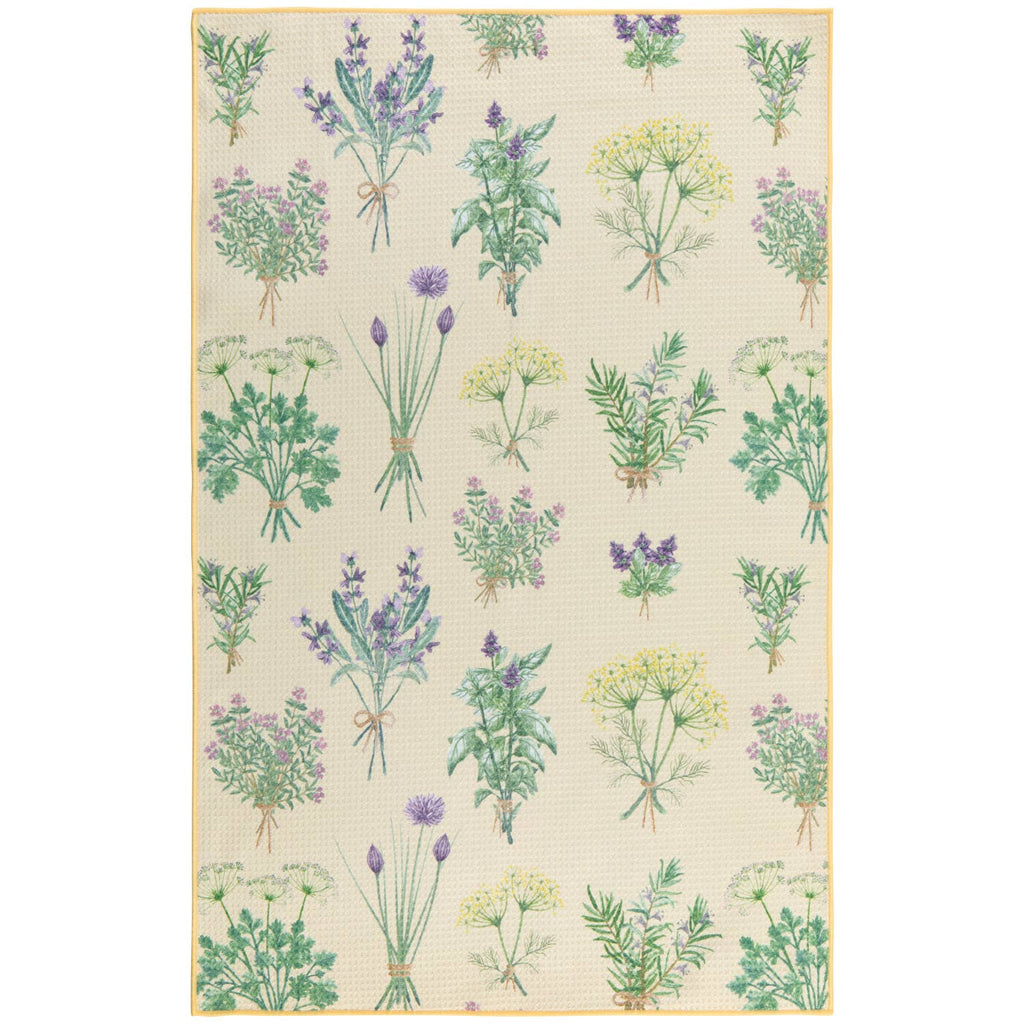 Torchon en microfibre recyclée Fresh Herbs de Now Designs | Design e regali originali