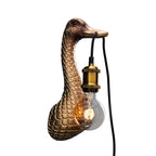 Enten-Wandleuchte „Sohn einer Ente“ Gold