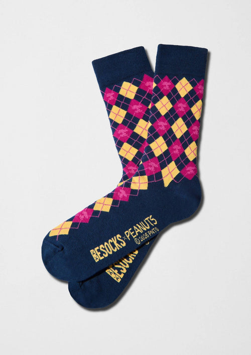 Chaussettes BeSnoopy Diamants Bleu marine – Besocks