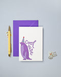 Carte de vœux Pingouin "Cool Dude" | Oggetti di design e regali originali