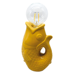 Déco LED poisson safran à piles L13,5 P8,2 H27cm