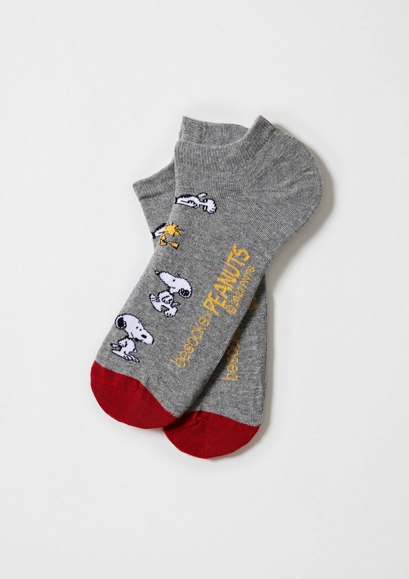 Chaussettes courtes BeSnoopy Gris | Design e regali originali