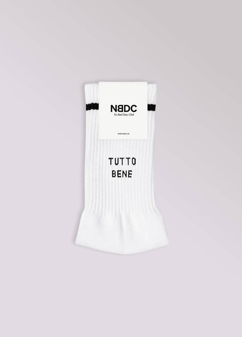 Socken mit der Aufschrift "TUTTO BENE"