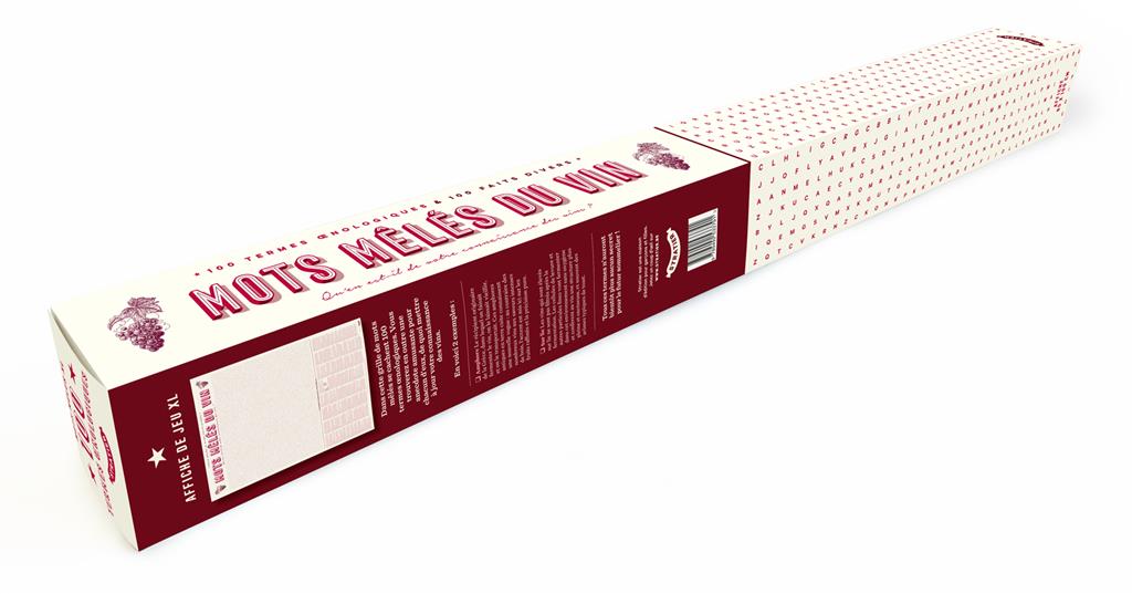 Affiche de Jeu XL - Mots Mêlés du Vin | Objetos de diseño y regalos originales