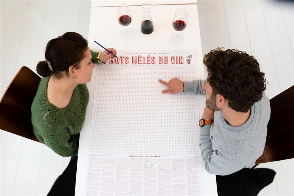 Affiche de Jeu XL - Mots Mêlés du Vin | Objetos de diseño y regalos originales