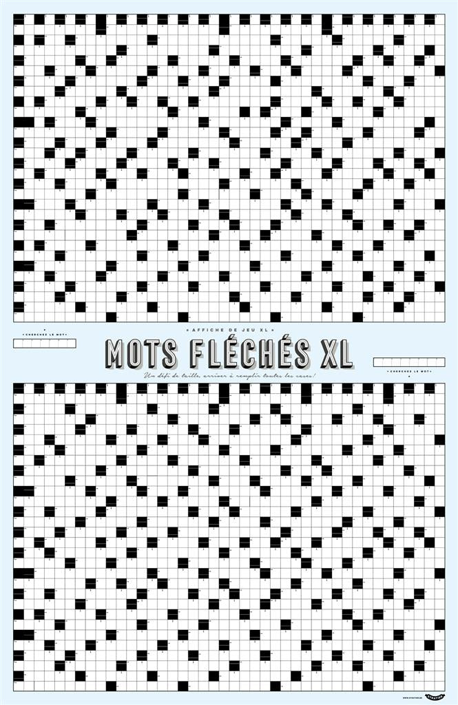Affiche de Jeu XL - Mots Fléchés | Designproducten en originele cadeaus
