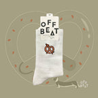Chaussettes brodées teckel bretzel (Brezeldackel)