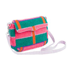 Petit Sac D'épaule Rose avec Détail Tufté Helio Ferretti Vue 2