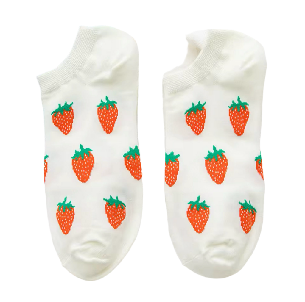 Oggetto regalo di design – chaussettes courtes fraises
