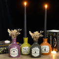 Lot de 4 vases en forme de bouteilles de potion et porte-bougies pour Halloween