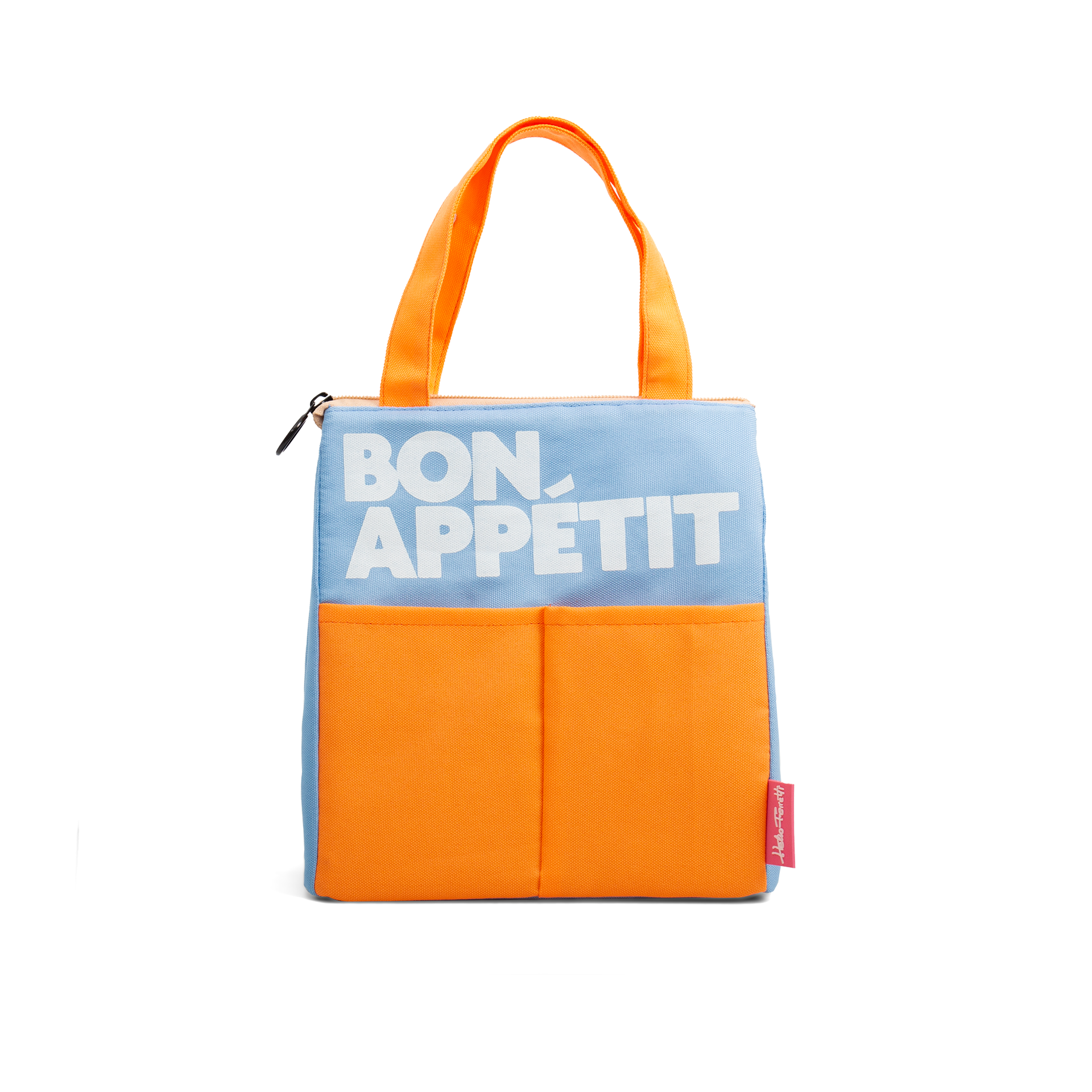 Sac à Déjeuner Orange Bon Appétit Helio Ferretti Vue 2