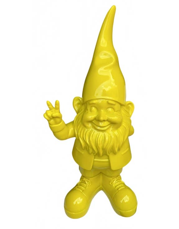 Yellow "Peace" Garden Gnome M