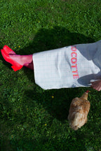Torchon Cocotte Les Petits Noms Pied de Poule – vue produit 2