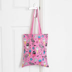 Tote bag gothique imprimé « Pink Dead Hot Days »