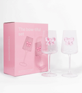 Coffret de 2 verres à vin noeud