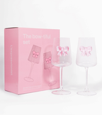 Coffret de 2 verres à vin noeud