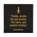 Sous-verre en céramique Shakespeare - simple Macbeth